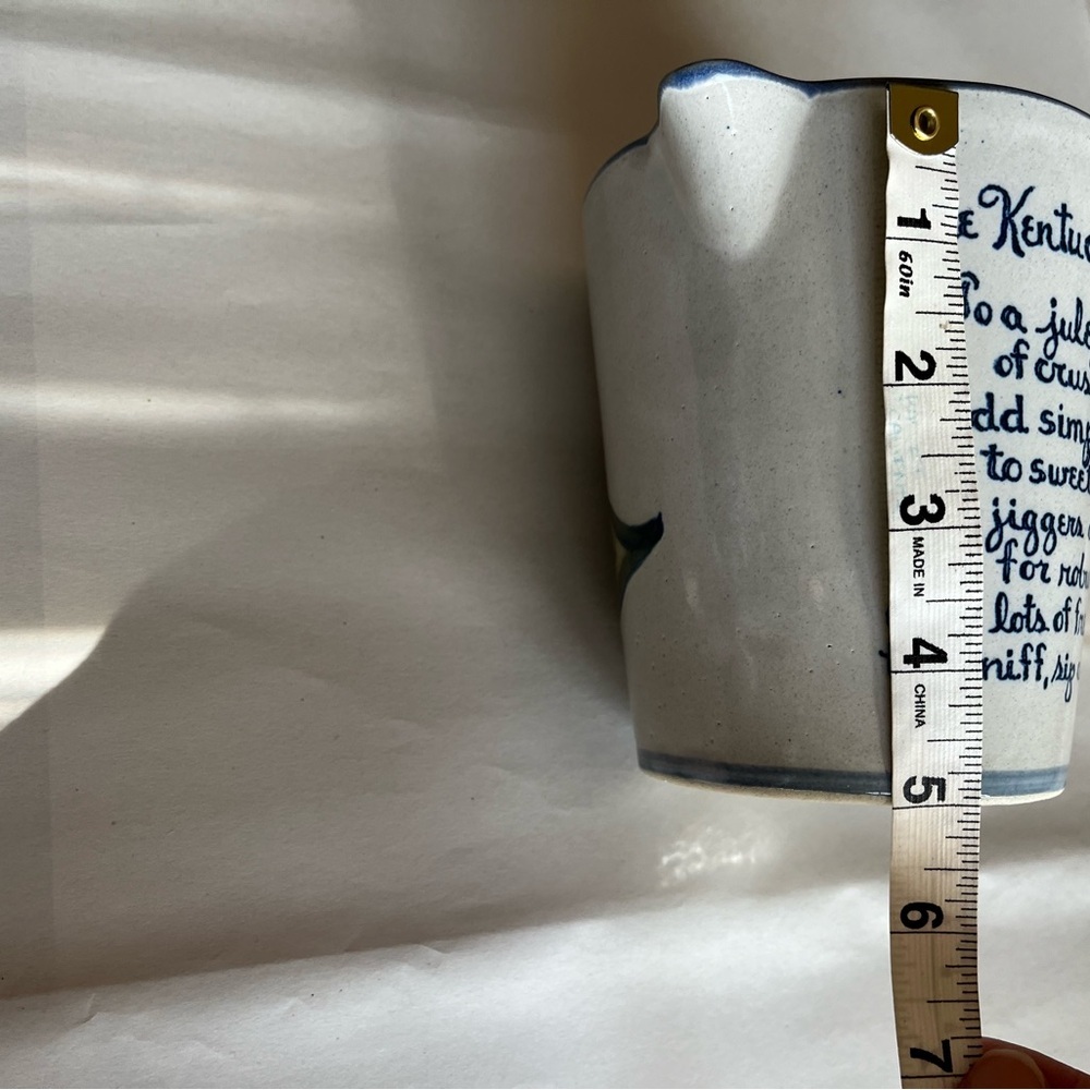 VTG Louisville Stoneware Co. Pottery Pitcher Mint Julep Recipe 100th Derby EUC. - Picture 12 of 13